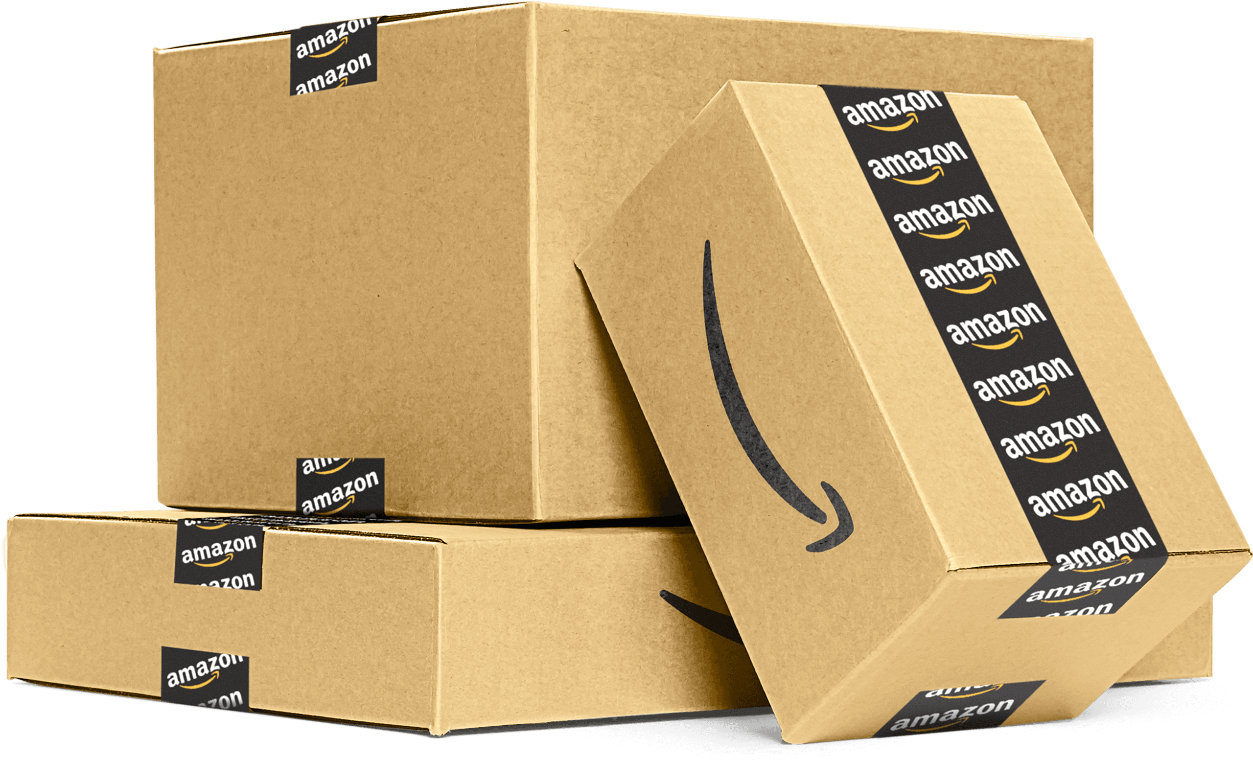 two Amazon boxes
